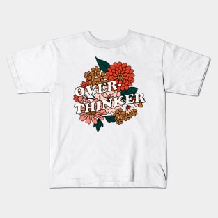 Overthinker Floral Kids T-Shirt